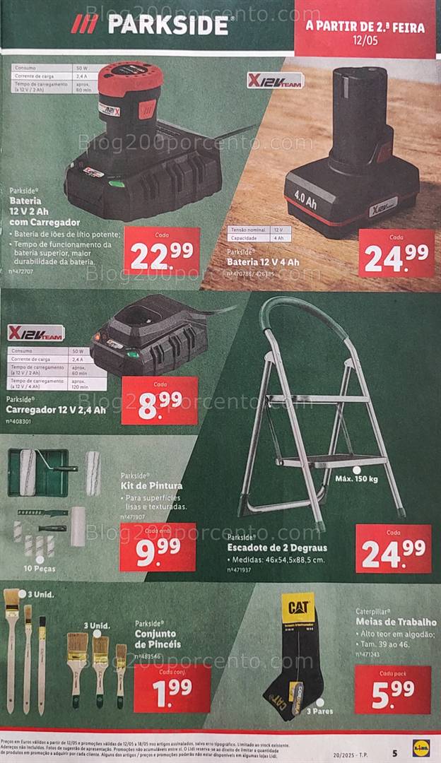 Antevisão Folheto LIDL Bazar Promoções de 16 a 22 de maio ferramentas