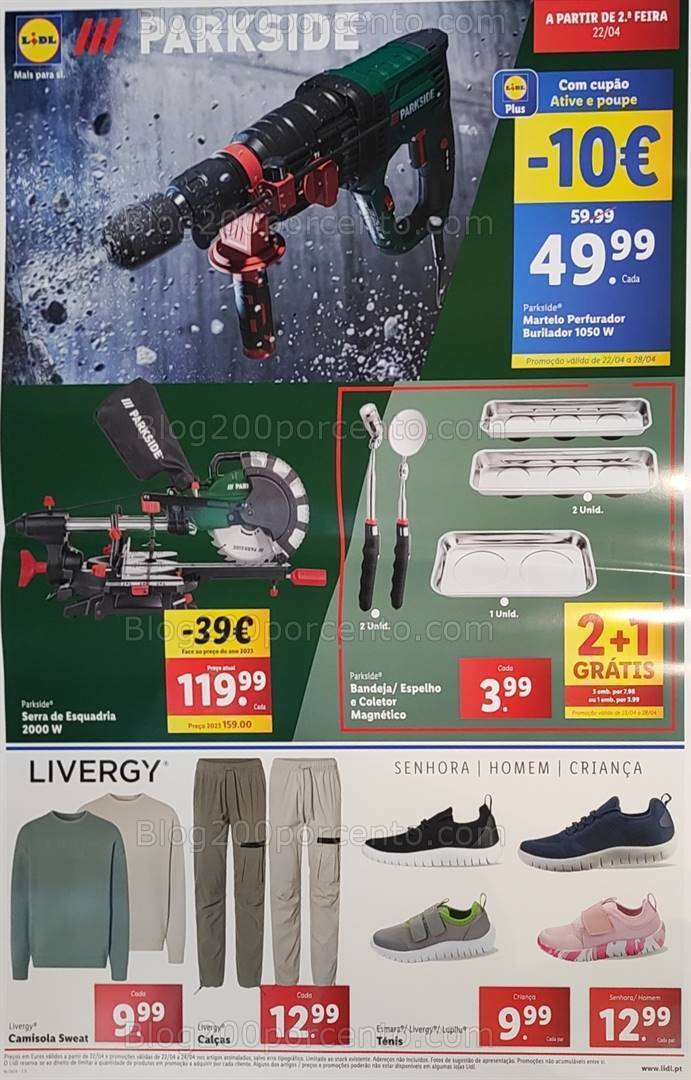 Antevisão Folheto LIDL Bazar Promoções a partir de 22 abril