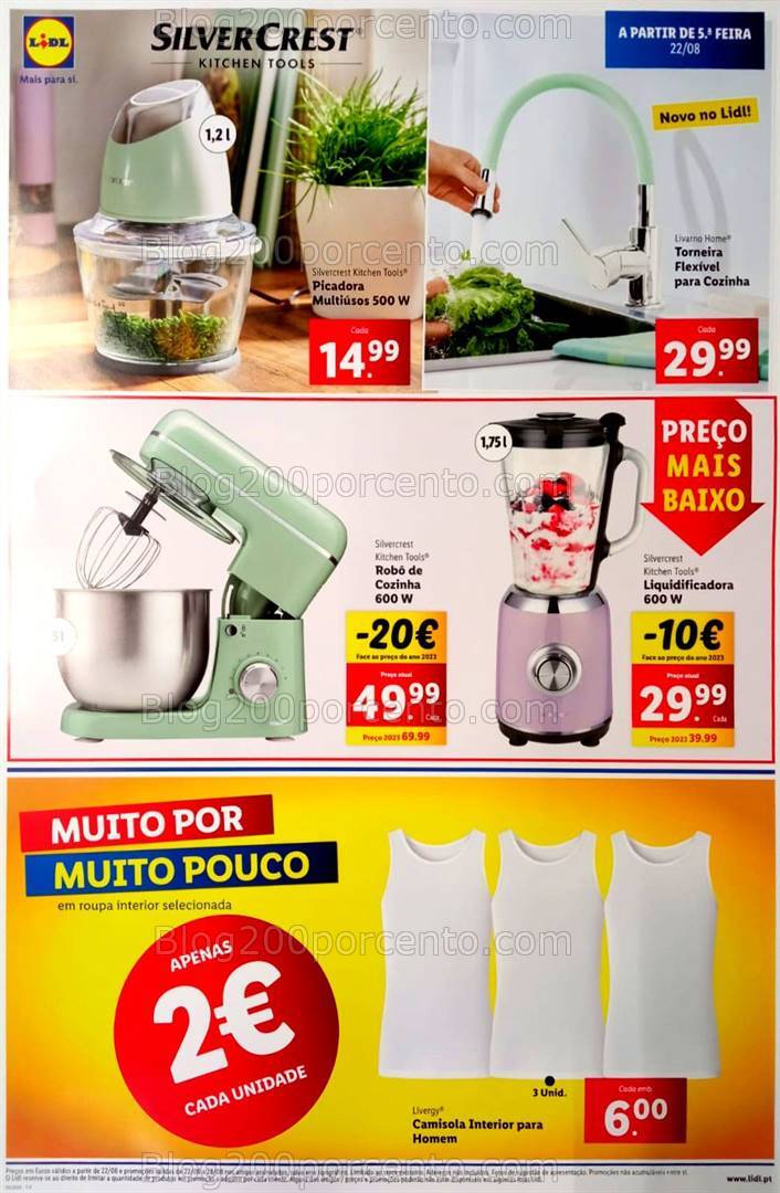 Antevisão Folheto LIDL Bazar Promoções a partir de 22 agosto