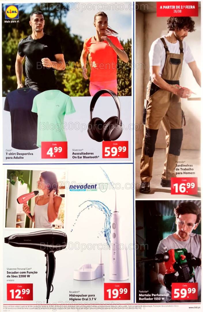 Antevisão Folheto LIDL Bazar Promoções a partir de 26 agosto