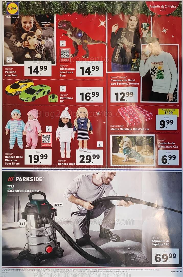 Antevisão Folheto LIDL Bazar Promoções a partir de 27 novembro