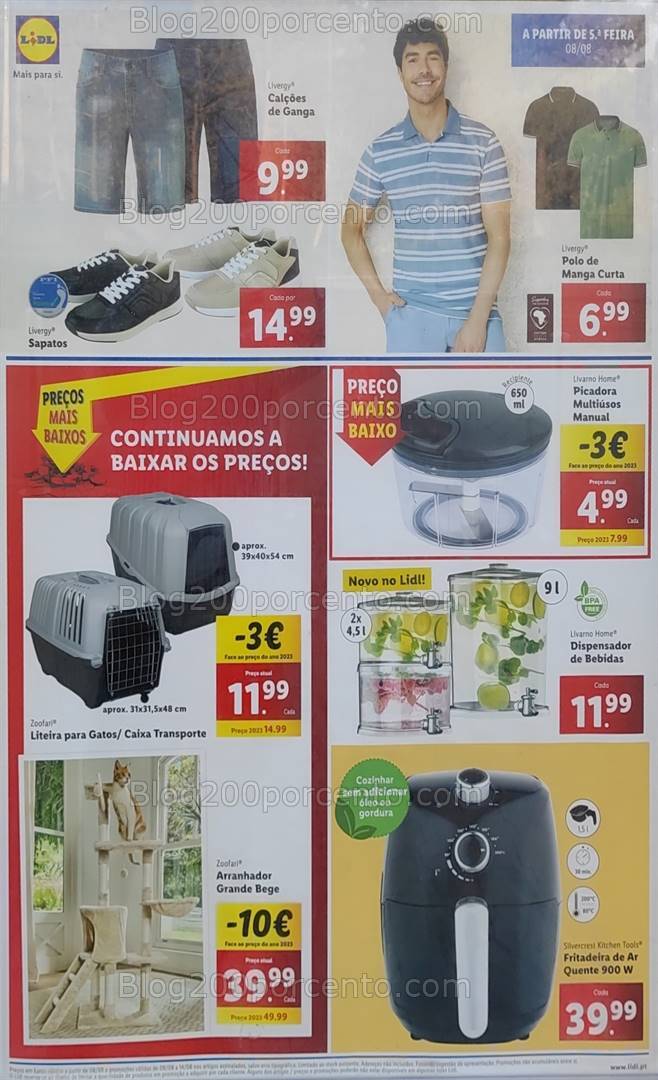 Antevisão Folheto LIDL Bazar Promoções a partir de 8 agosto