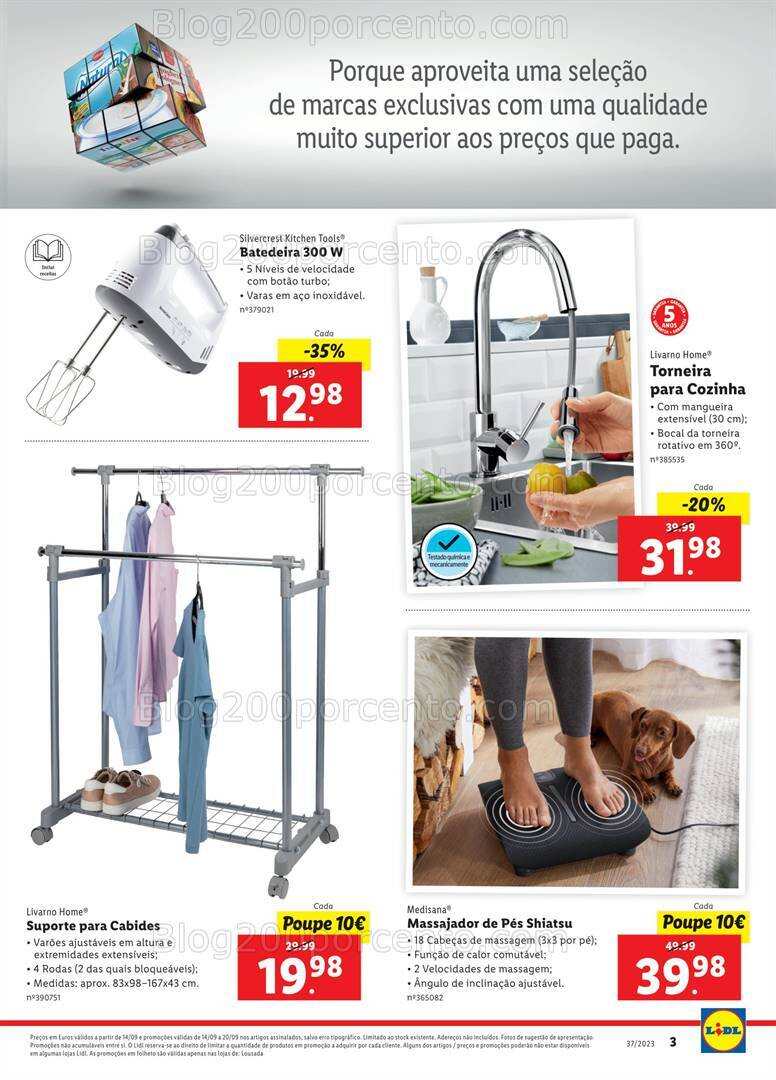 Antevisão Folheto LIDL Extra Lousada Promoções de 14 e 20 setembro