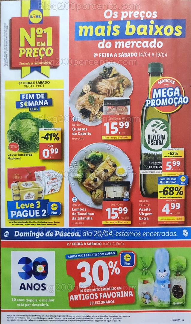 Antevisão Folheto LIDL Promoções de 14 a 19 abril
