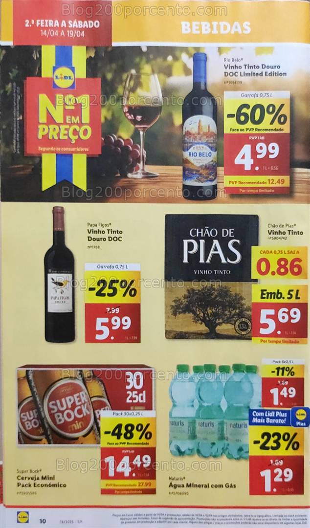 Antevisão Folheto LIDL Promoções de 14 a 19 abril