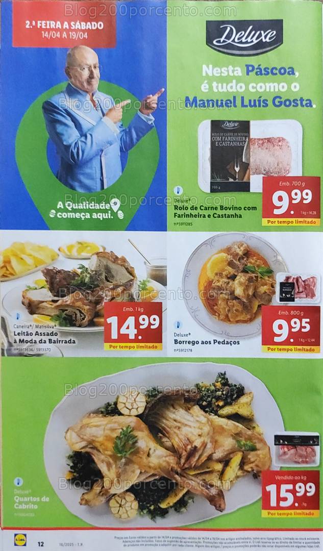 Antevisão Folheto LIDL Promoções de 14 a 19 abril