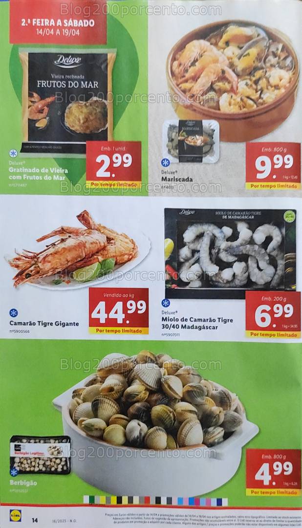 Antevisão Folheto LIDL Promoções de 14 a 19 abril