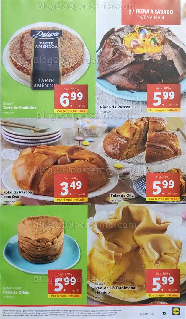 Antevisão Folheto LIDL Promoções de 14 a 19 abril