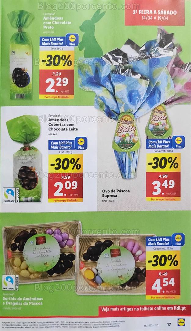 Antevisão Folheto LIDL Promoções de 14 a 19 abril