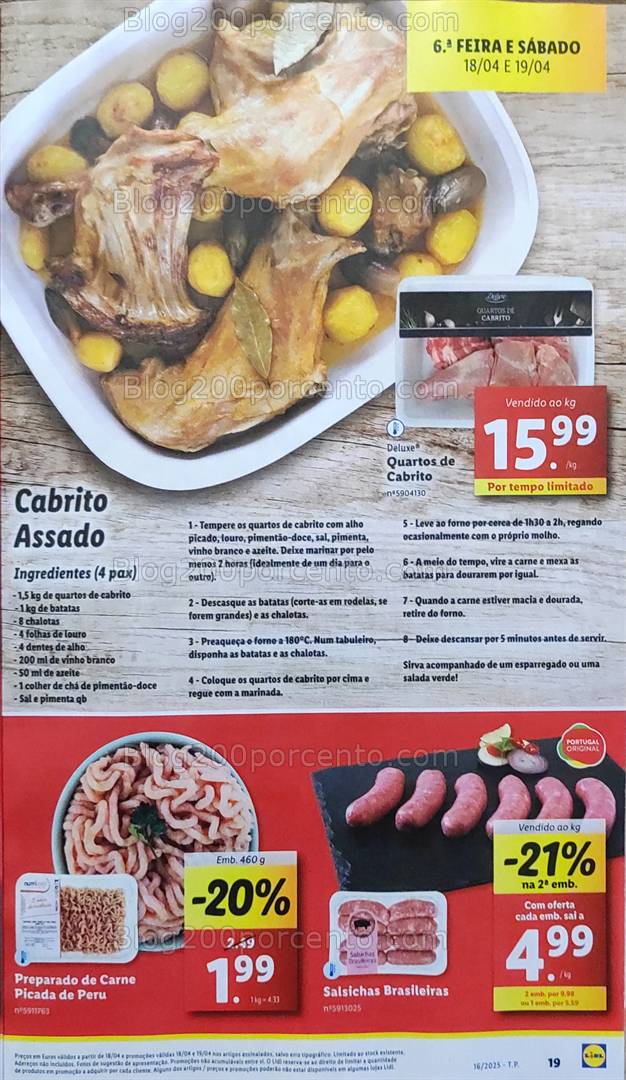 Antevisão Folheto LIDL Promoções de 14 a 19 abril