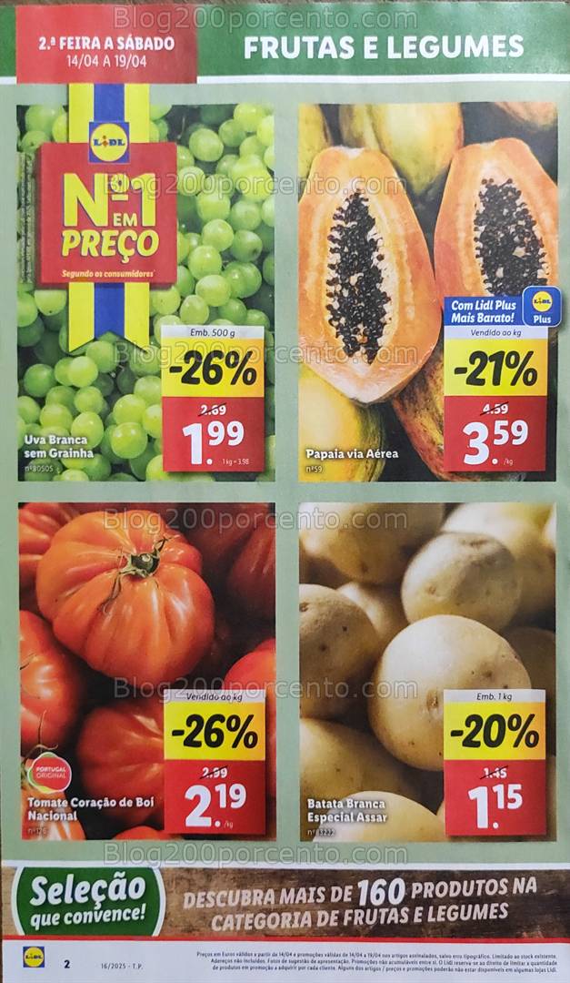 Antevisão Folheto LIDL Promoções de 14 a 19 abril