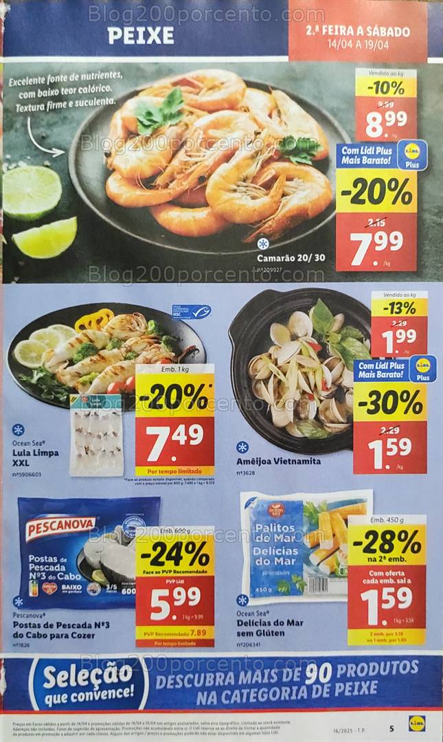 Antevisão Folheto LIDL Promoções de 14 a 19 abril