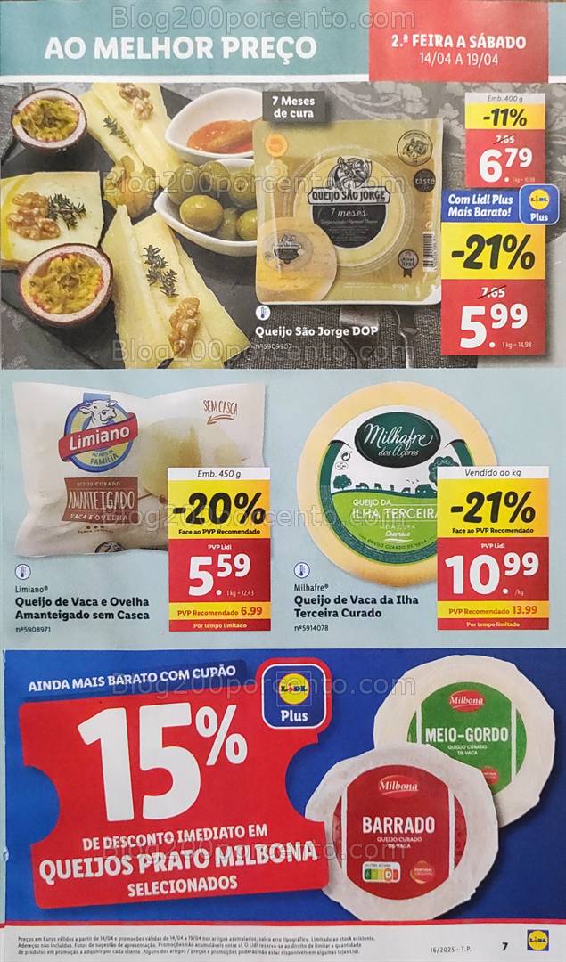 Antevisão Folheto LIDL Promoções de 14 a 19 abril