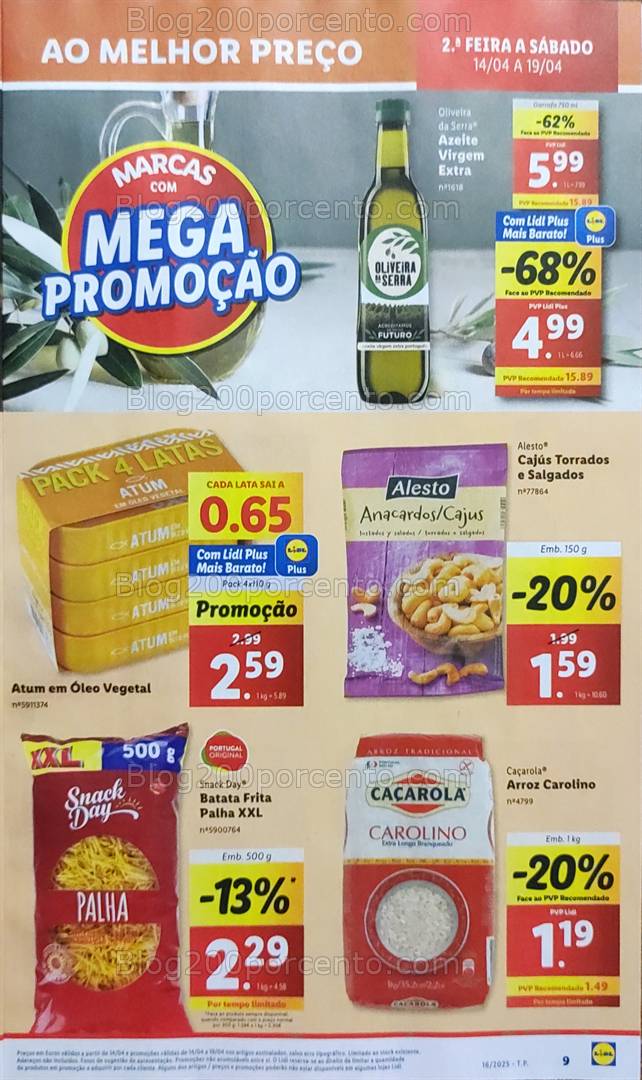 Antevisão Folheto LIDL Promoções de 14 a 19 abril