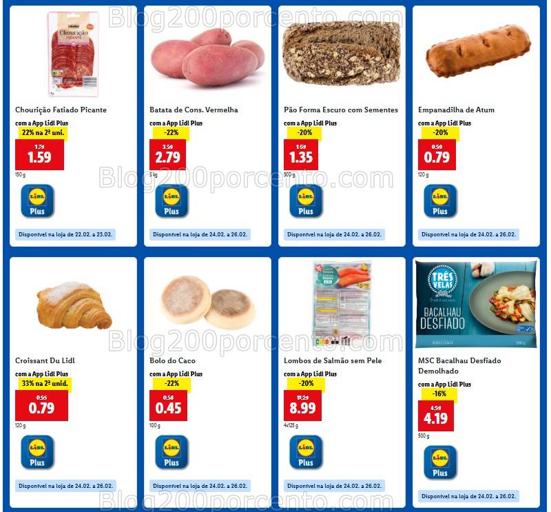 Antevisão Ofertas LIDL Plus os descontos de 20 a 26 fevereiro!