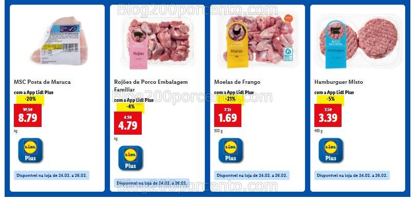 Antevisão Ofertas LIDL Plus os descontos de 20 a 26 fevereiro!