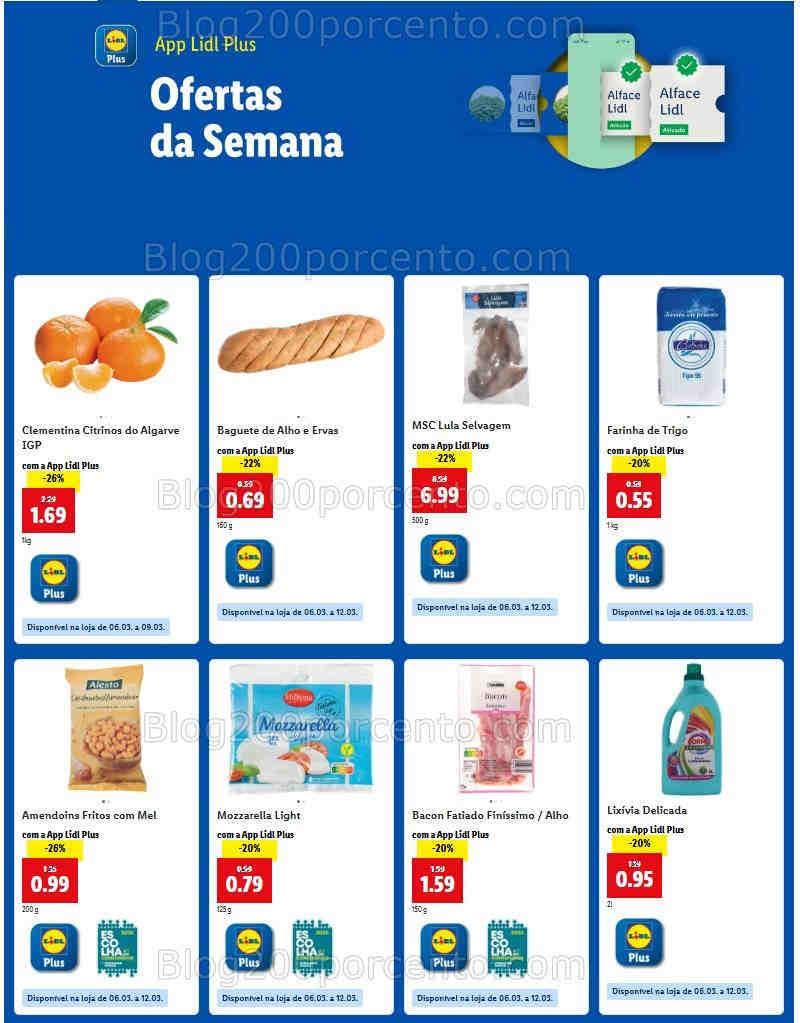 Antevisão Ofertas LIDL Plus os descontos de 6 a 12 março