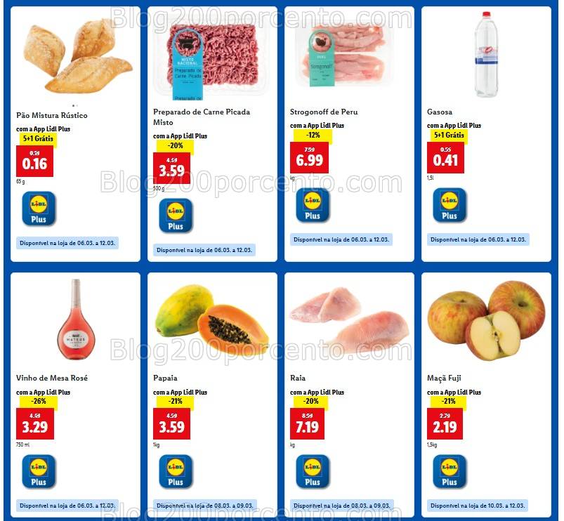 Antevisão Ofertas LIDL Plus os descontos de 6 a 12 março