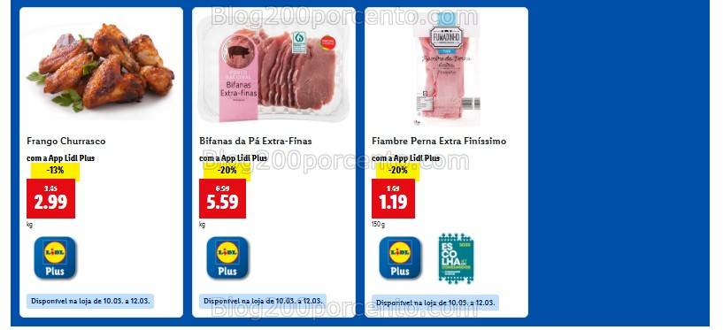 Antevisão Ofertas LIDL Plus os descontos de 6 a 12 março