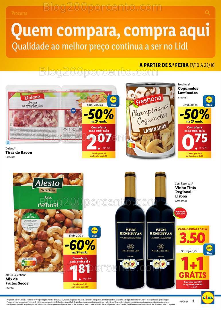 Antevisão Folheto LIDL Bazar Extra Sintra Promoções de 17 a 23 outubro