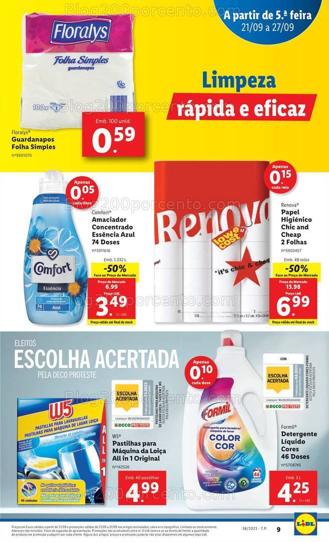 Antevisão Folheto LIDL Promoções de 21 a 27 setembro