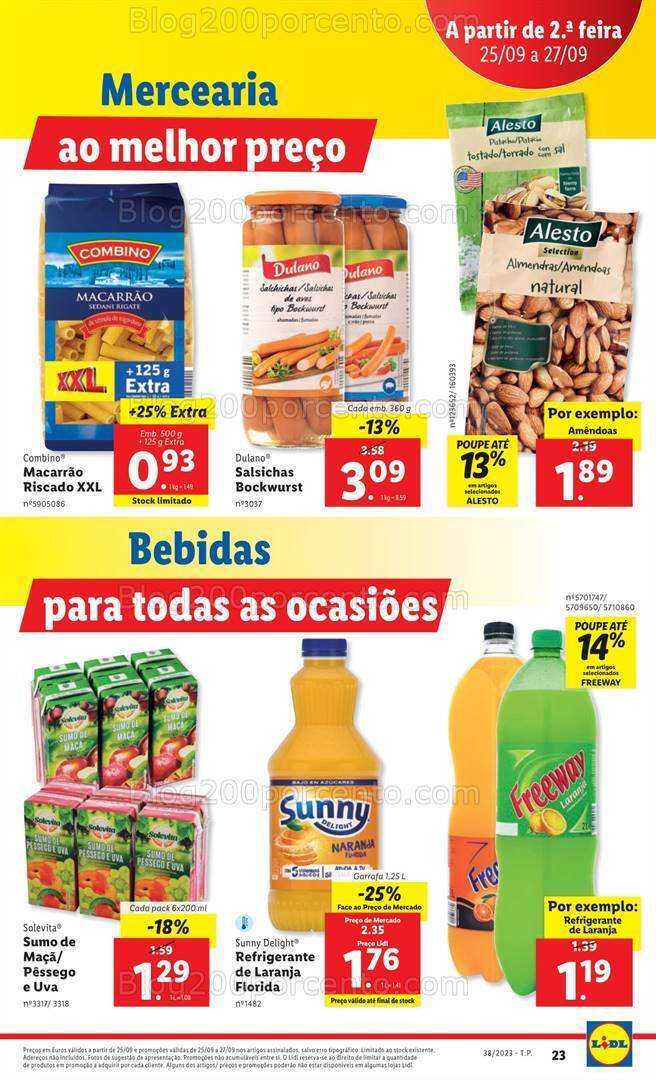 Antevisão Folheto LIDL Promoções de 21 a 27 setembro