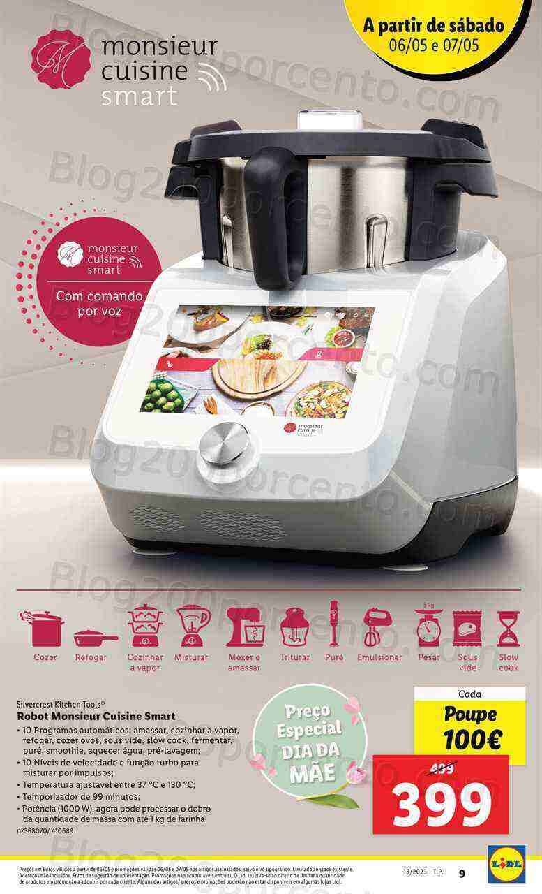ALERTA - 100€ desconto LIDL Monsieur Cuisine Smart só dias 6 e 7 maio!