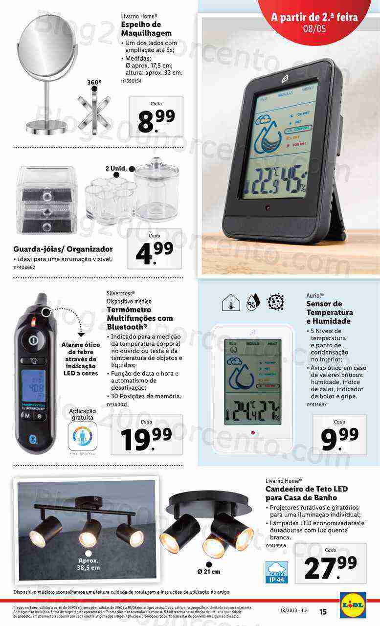 Antevisão Folheto LIDL Bazar Promoções a partir de 8 maio