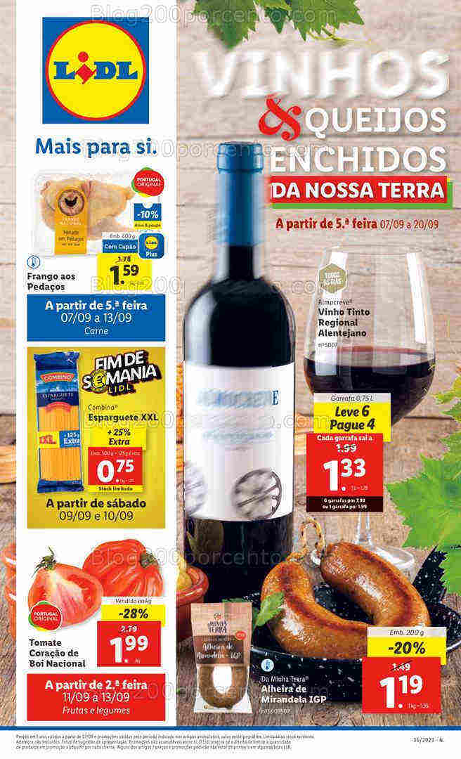 Antevisão Folheto LIDL Especial Sabores da Nossa Terra Promoções de 7 a 20 setembro