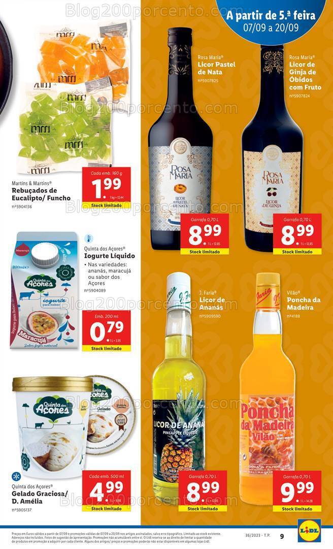 Antevisão Folheto LIDL Especial Sabores da Nossa Terra Promoções de 7 a 20 setembro