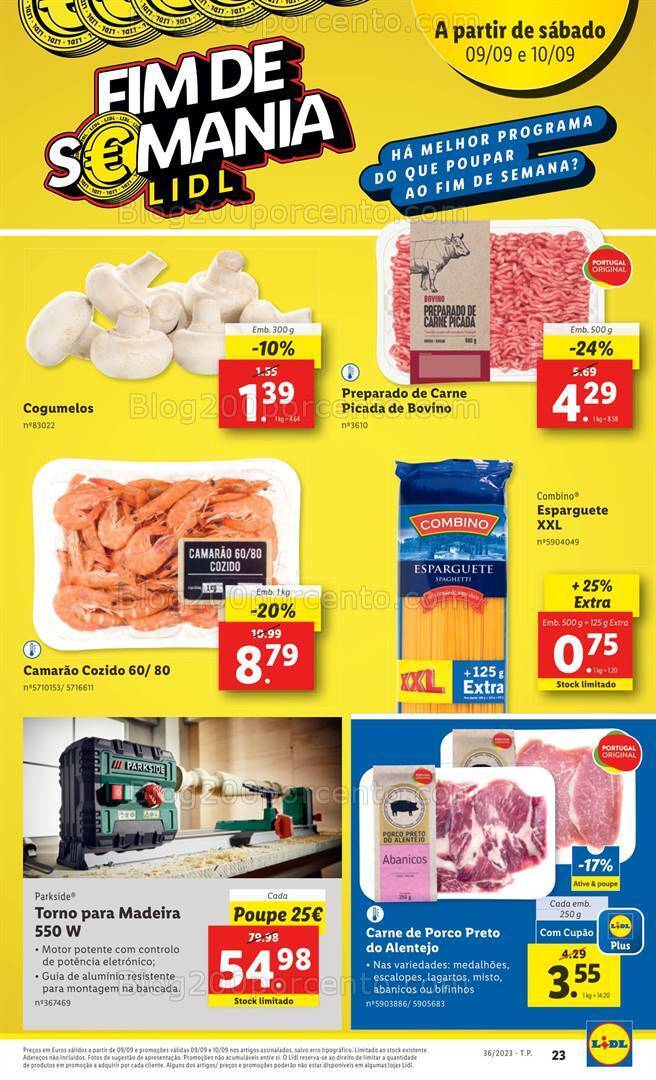 Antevisão Folheto LIDL Promoções de 7 a 13 setembro