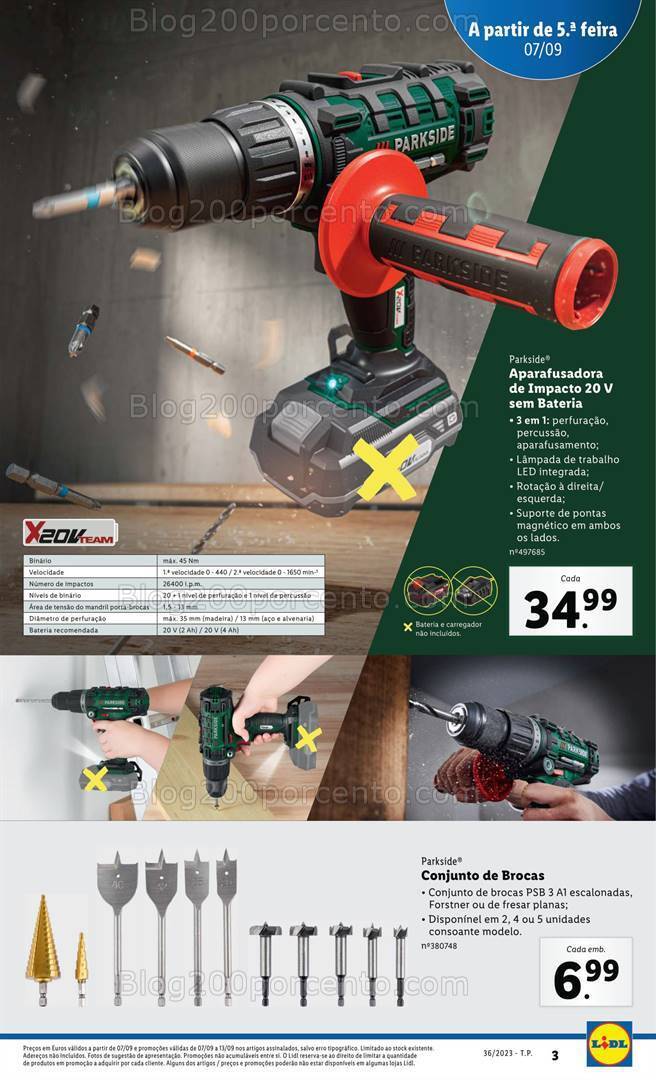 Antevisão Folheto LIDL Bazar Promoções a partir de 7 setembro