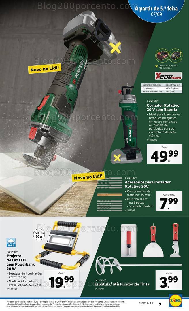 Antevisão Folheto LIDL Bazar Promoções a partir de 7 setembro