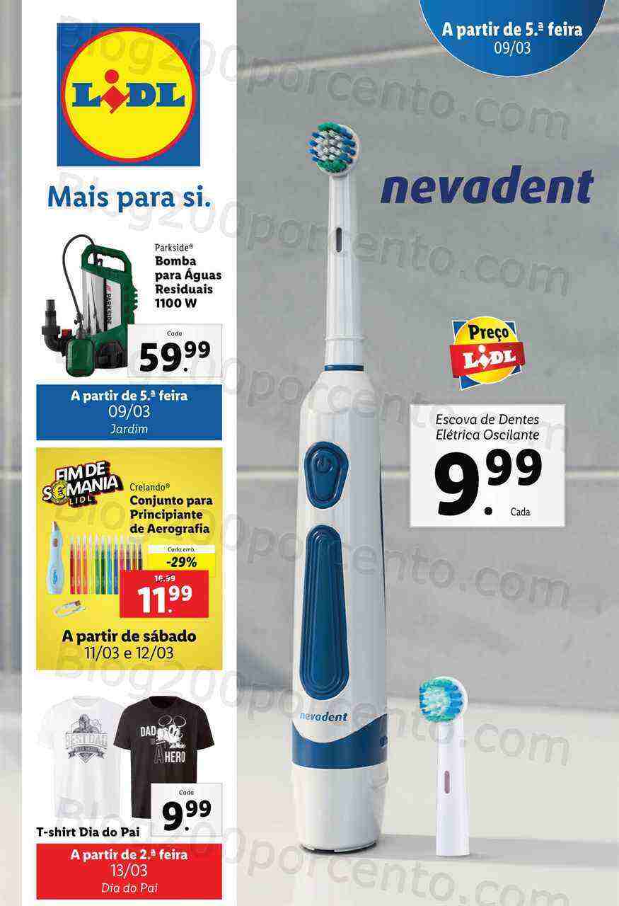 Antevisão Folheto LIDL Promoções de 9 a 15 março