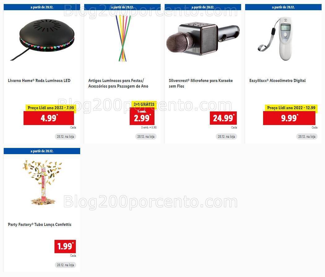 Antevisão Folheto LIDL Bazar Extra Ano Novo