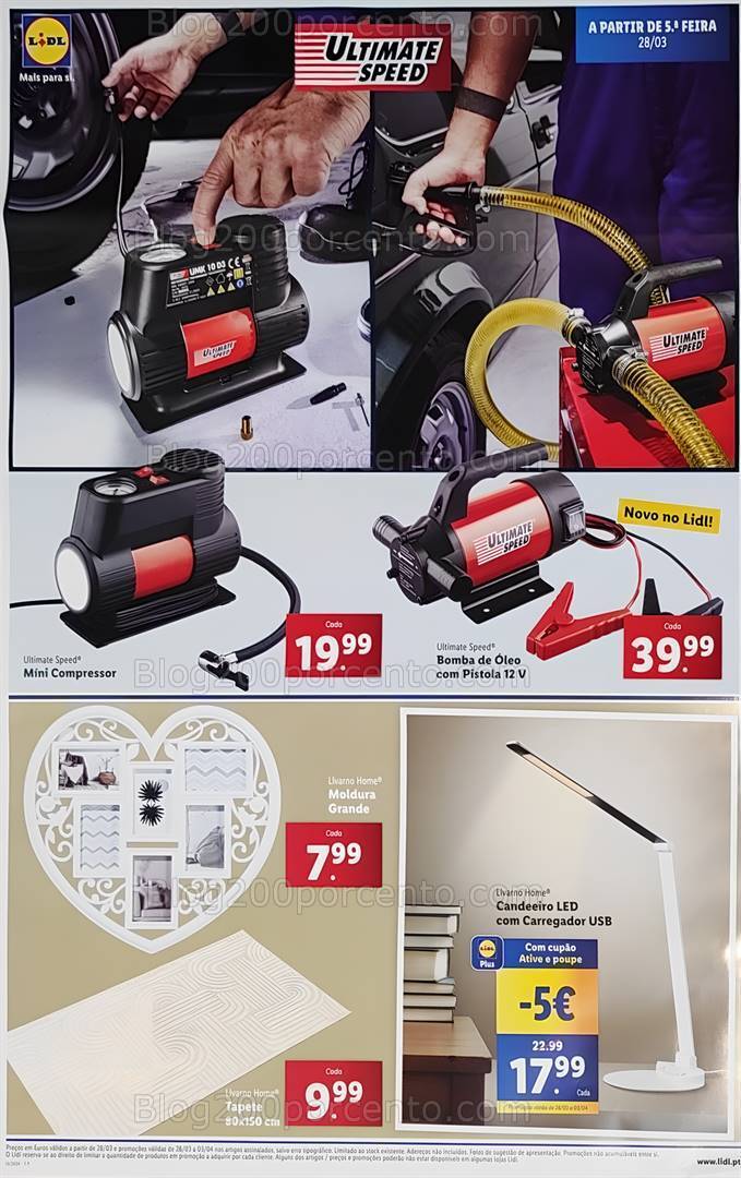 Antevisão Folheto LIDL Bazar Promoções a partir de 28 março