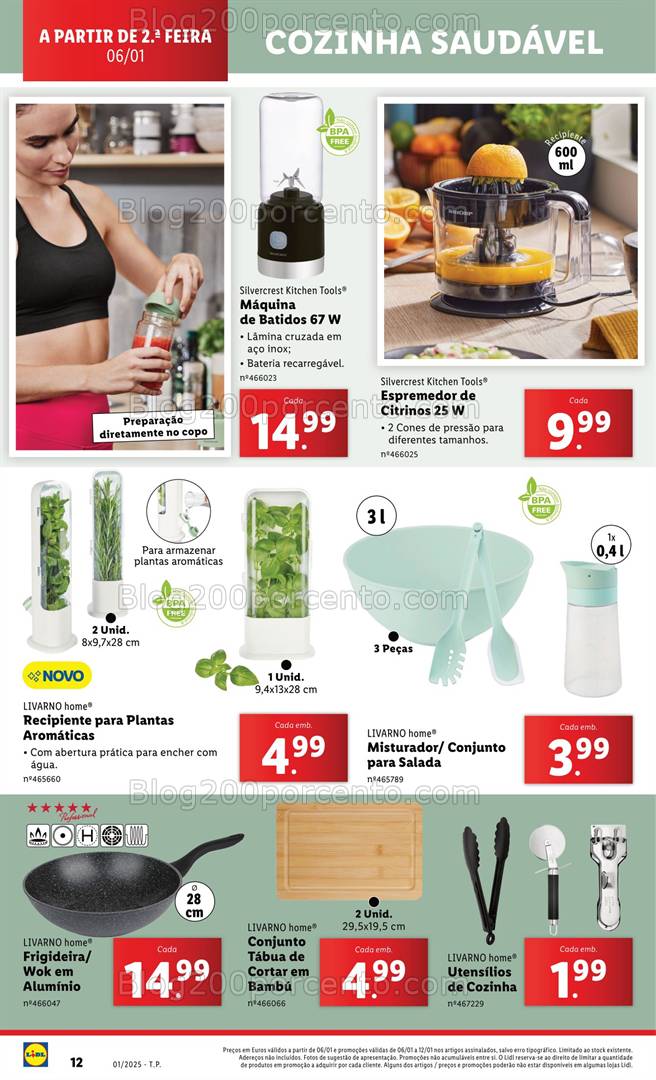 Antevisão Folheto LIDL Bazar Promoções de 6 a 8 janeiro