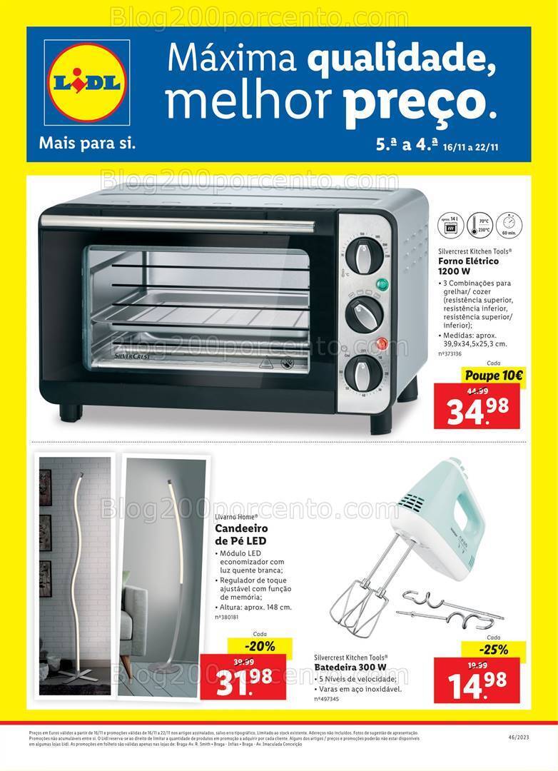 Antevisão Folheto LIDL Extra Braga Promoções de 16 a 22 novembro