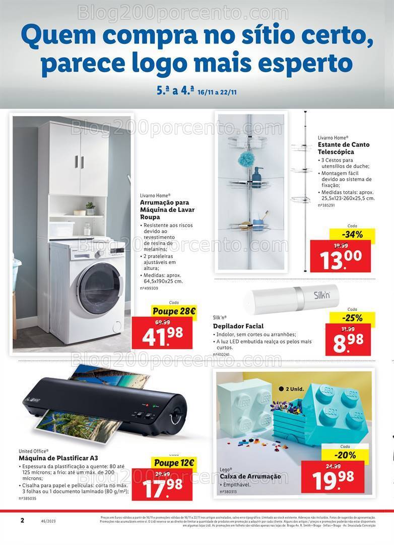Antevisão Folheto LIDL Extra Braga Promoções de 16 a 22 novembro