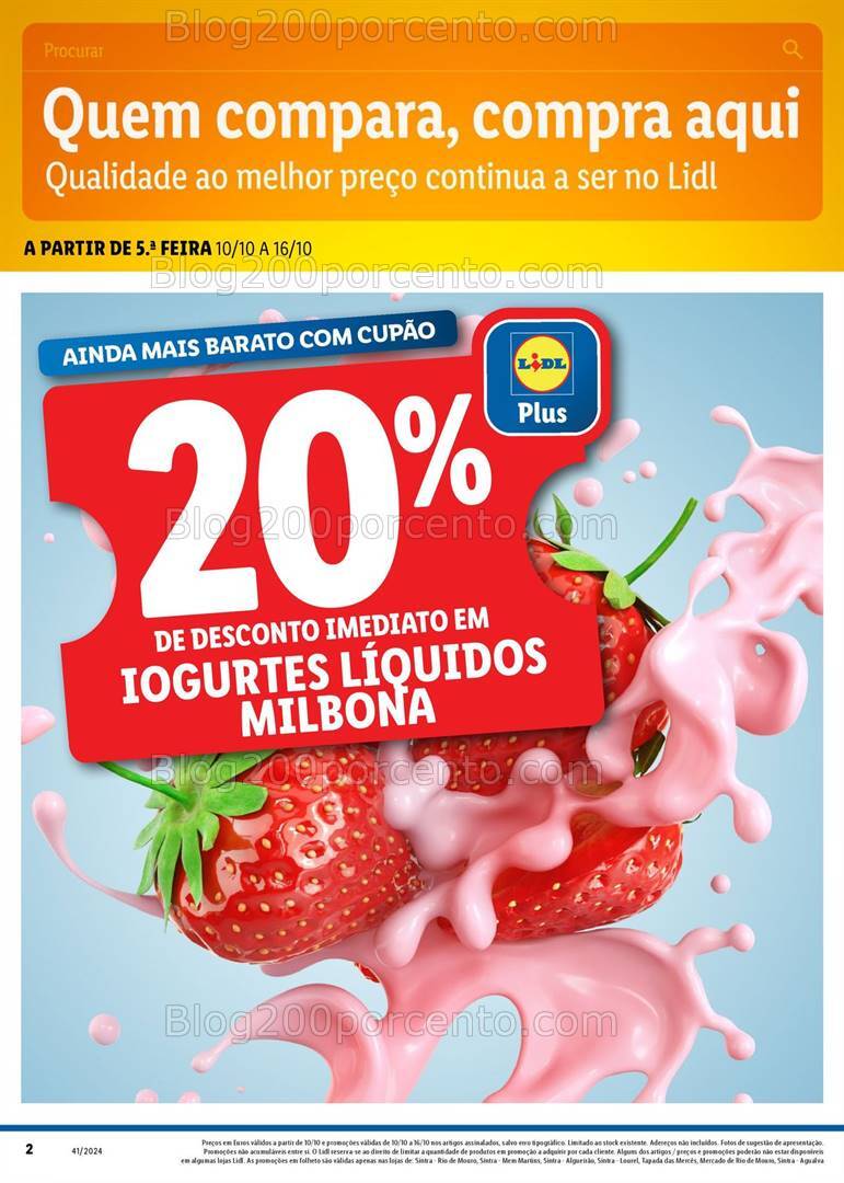 Antevisão Folheto LIDL Extra Bazar Sintra Promoções de 10 a 16 outubro