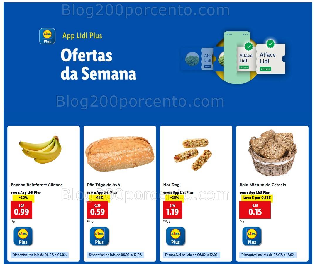 Antevisão Cupões LIDL Plus Promoções de 6 a 12 fevereiro