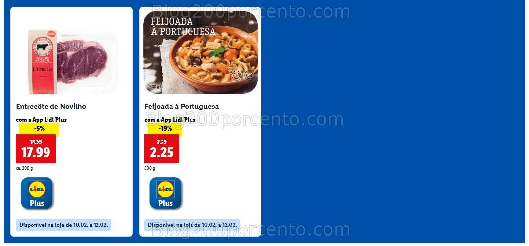 Antevisão Cupões LIDL Plus Promoções de 6 a 12 fevereiro