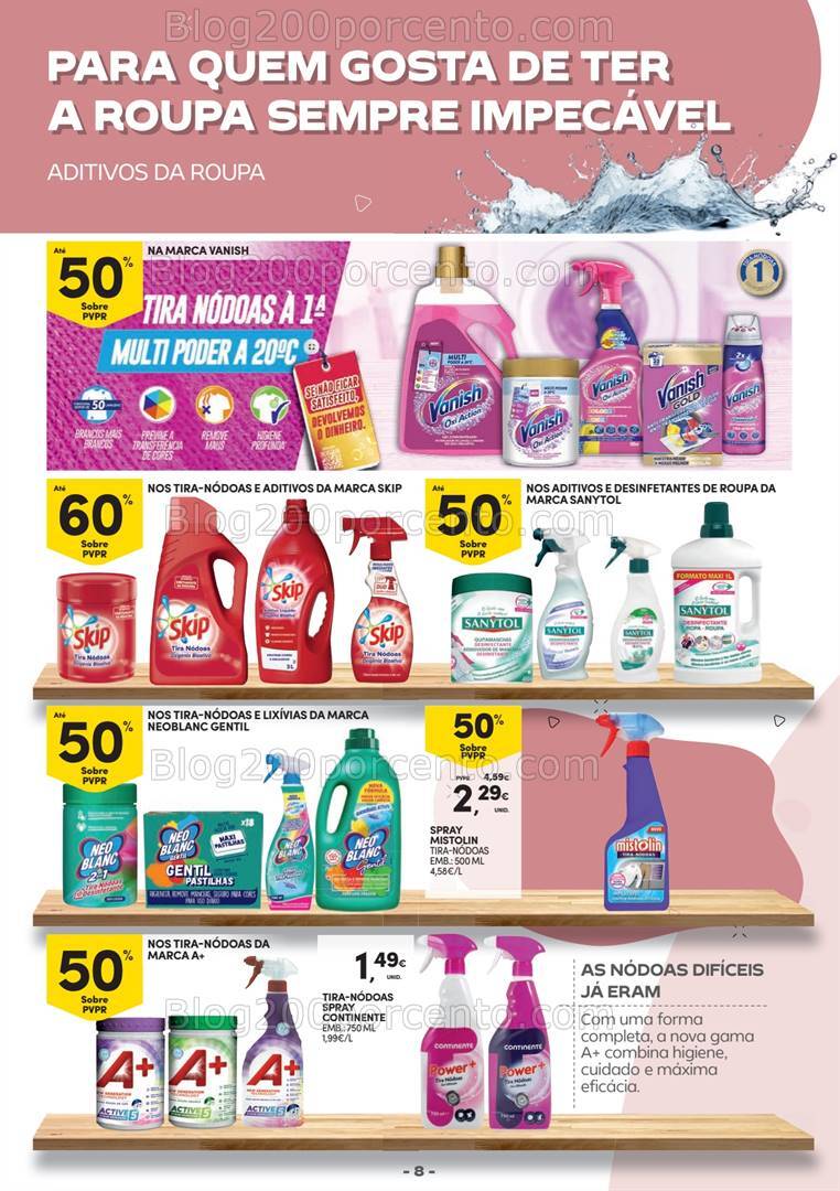 Antevisão Folheto CONTINENTE Especial Limpeza Promoções de 3 a 15 setembro