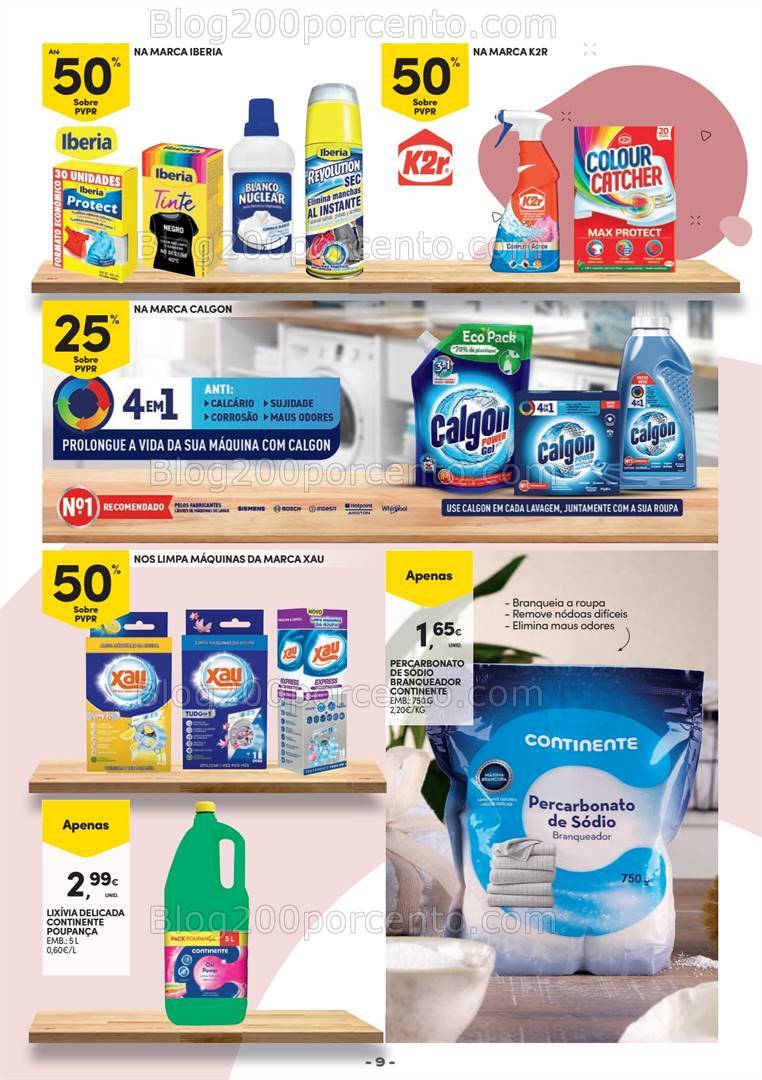 Antevisão Folheto CONTINENTE Especial Limpeza Promoções de 3 a 15 setembro