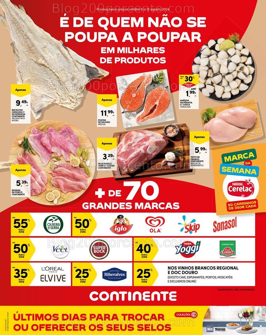 Antevisão Folheto CONTINENTE Madeira Promoções de 6 a 12 agosto