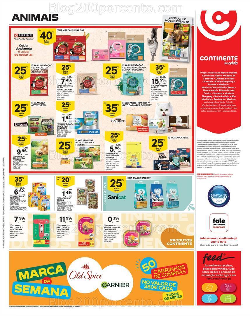 Antevisão Folheto CONTINENTE Madeira Promoções de 9 a 15 abril