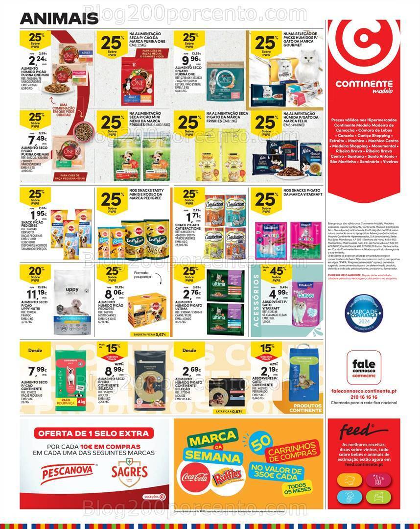 Antevisão Folheto CONTINENTE Madeira Promoções de 9 a 15 julho