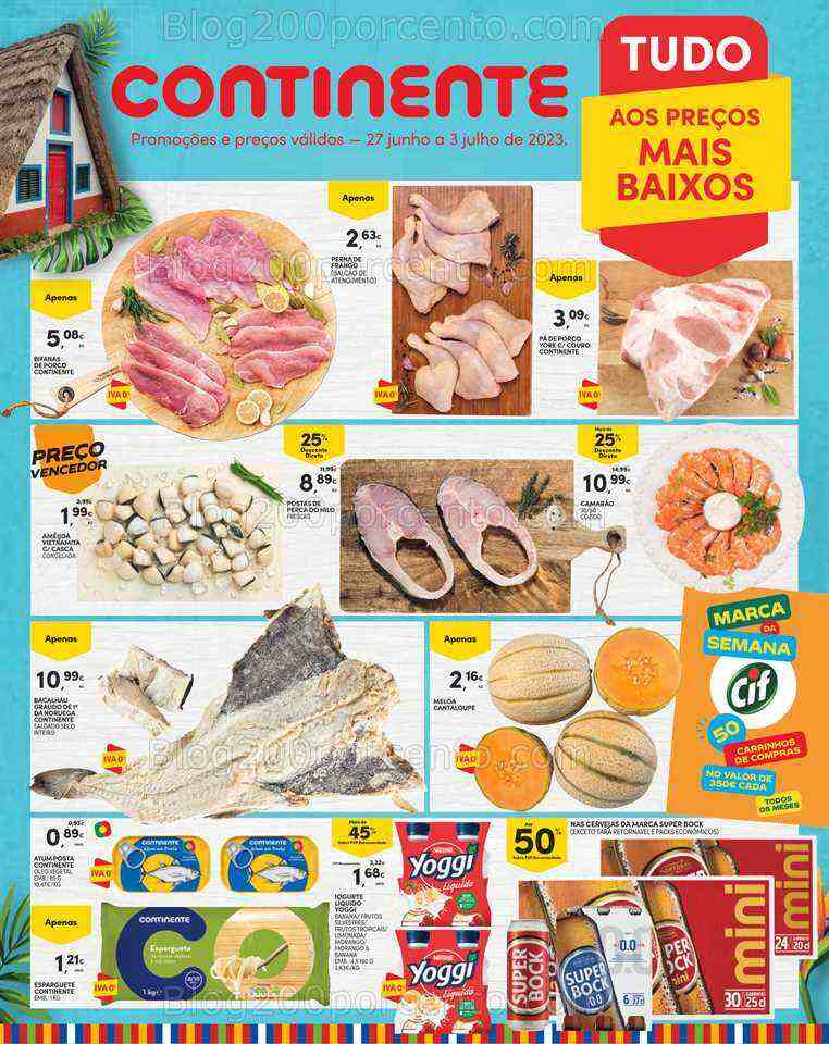 Antevisão Folheto CONTINENTE Madeira Promoções de 27 junho a 3 julho