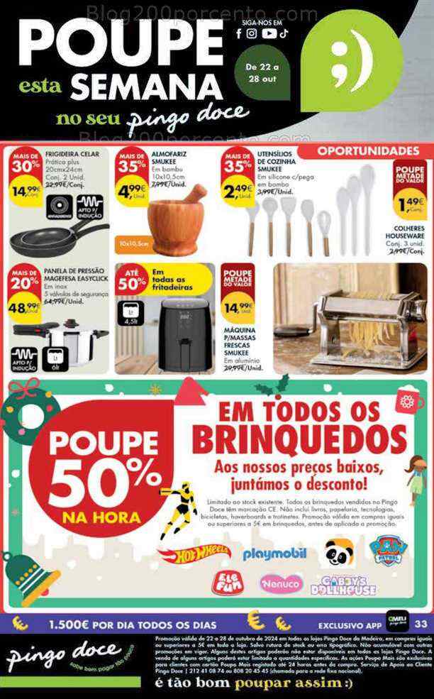 Antevisão Folheto PINGO DOCE Bazar Madeira Promoções de 22 a 28 outubro