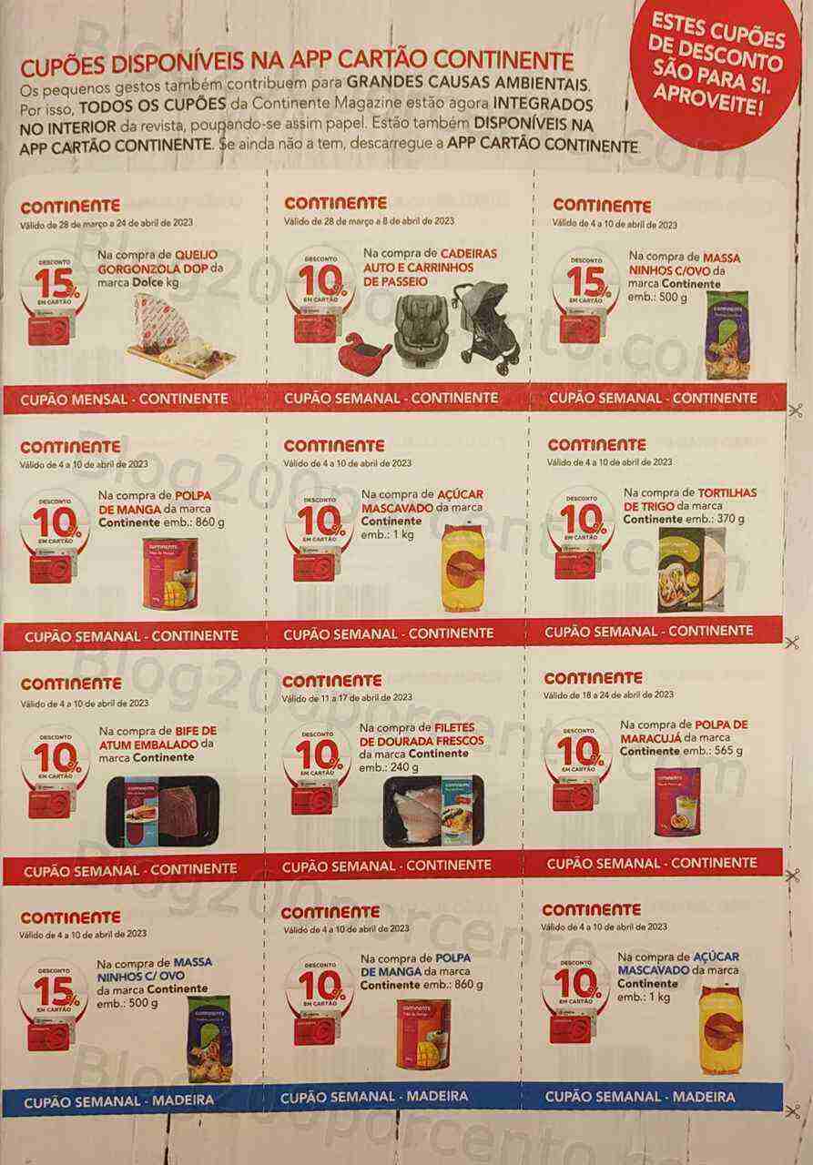Antevisão Revista CONTINENTE Magazine Abril e Seus Vales de Desconto
